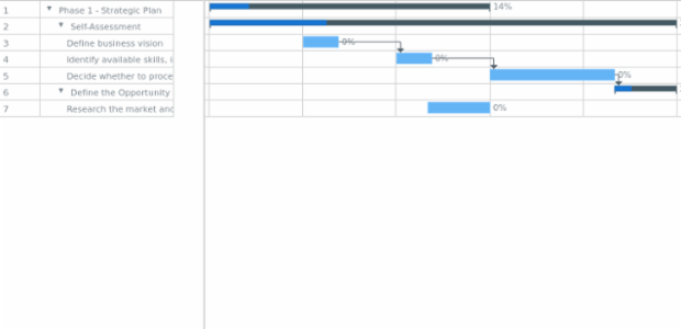 Gantt headerless sample created by anonymous, This sample has been created to showcase the way the gantt chart could be set-up without timeline header and datagrid title
