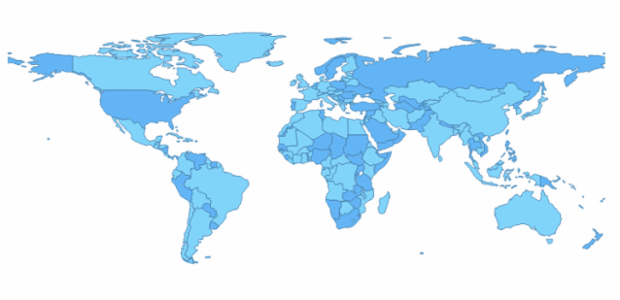 Geo Map created by anonymous, AnyMap - Add interactive map charts with drilldown and routes