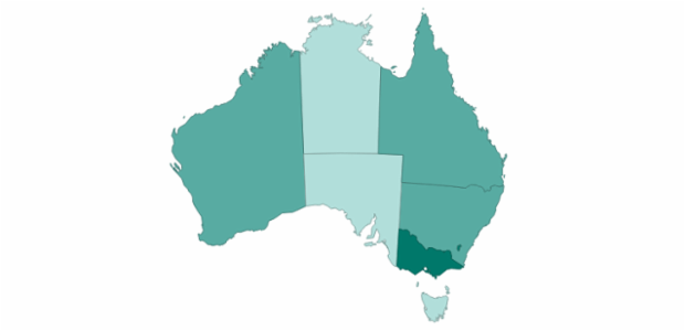anychart.charts.Map.palette set asRangeColors created by AnyChart Team
