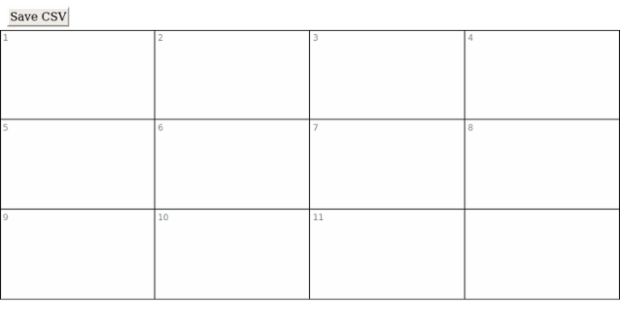 anychart.standalones.Table.saveAsCsv created by AnyChart Team