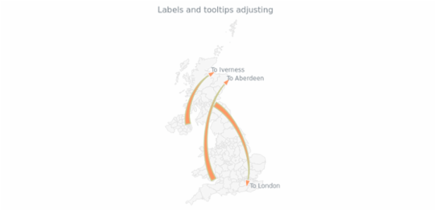 Maps Connectors 11 created by AnyChart Team