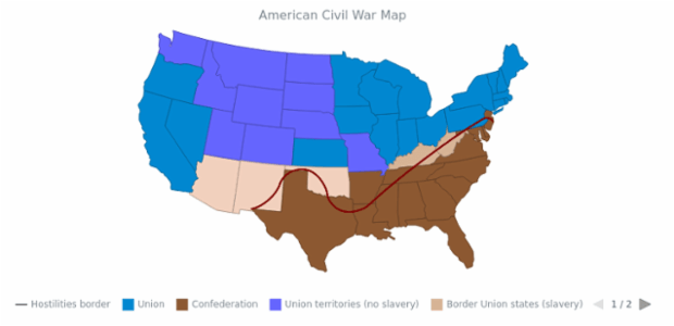 Maps Connectors 14 created by AnyChart Team