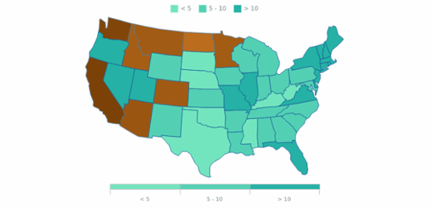 Maps Legend 03 created by AnyChart Team