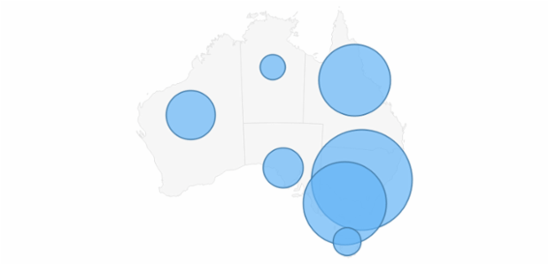 Maps Proportional Symbol 02 created by AnyChart Team