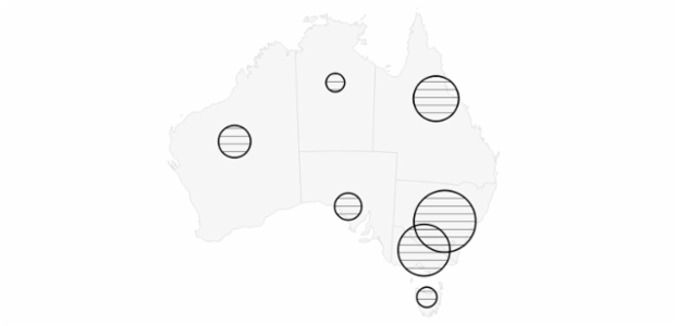 Maps Proportional Symbol 06 created by AnyChart Team