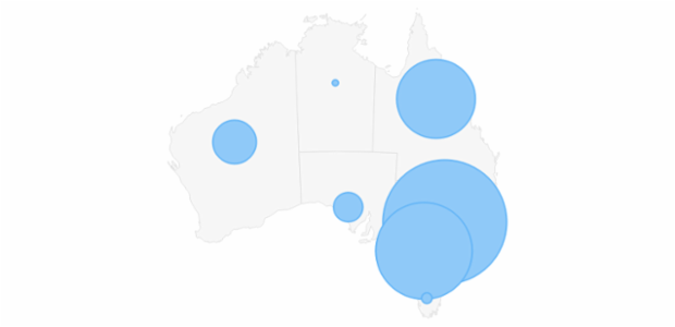 Maps Proportional Symbol 09 created by AnyChart Team
