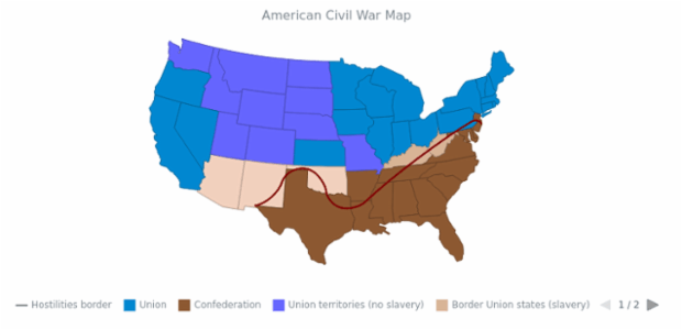 Maps Connectors 14 created by AnyChart Team