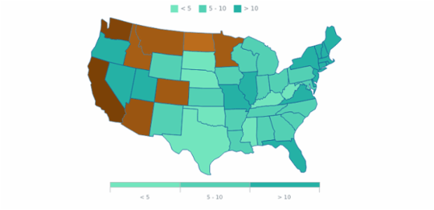 Maps Legend 03 created by AnyChart Team