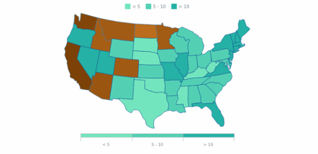 Maps Legend 03 created by AnyChart Team