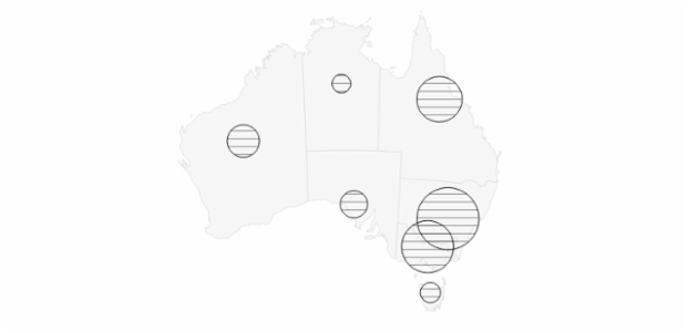 Maps Proportional Symbol 06 created by AnyChart Team