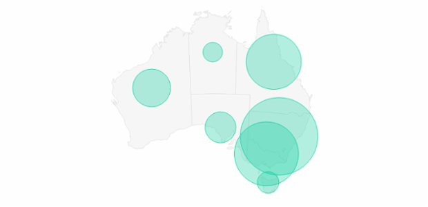 Maps Proportional Symbol 05 created by AnyChart Team
