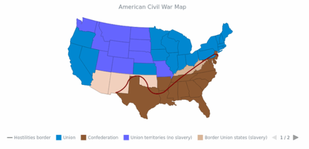 Maps Connectors 13 created by AnyChart Team