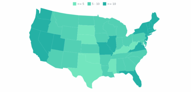 Maps Legend 02 created by AnyChart Team