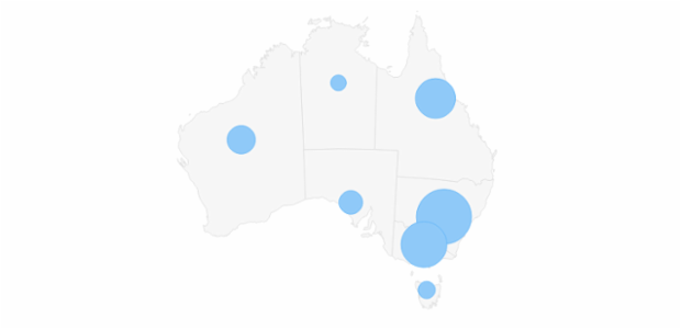 Maps Proportional Symbol 08 created by AnyChart Team