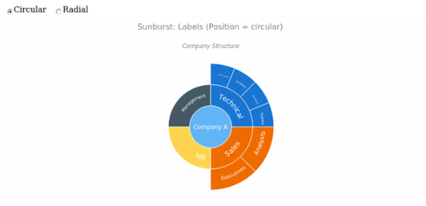 BCT Sunburst Chart 17 created by AnyChart Team
