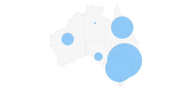 Maps Proportional Symbol 09 created by AnyChart Team