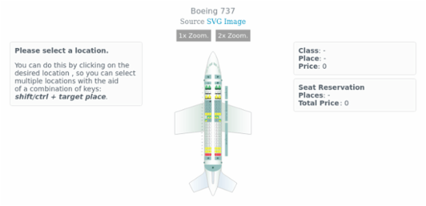 Boeing 737 created by AnyChart Team