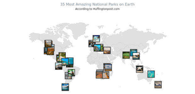 35 Most Amazing National Parks on Earth created by AnyChart Team