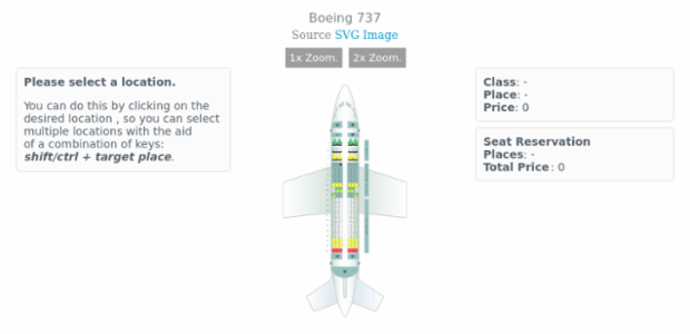 Boeing 737 created by AnyChart Team