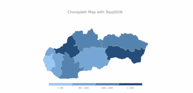 Choropleth Map with TopoJSON created by AnyChart Team