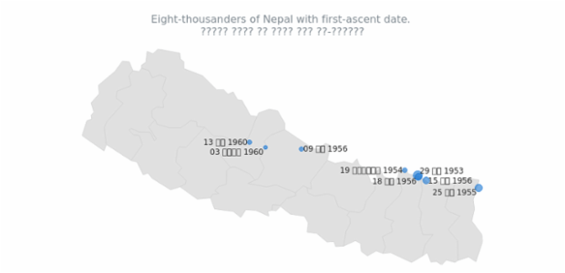 Map with Nepal Localization created by AnyChart Team