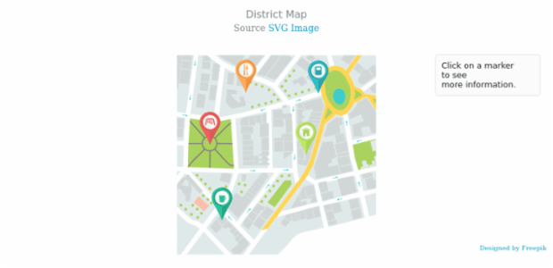 District Map created by AnyChart Team