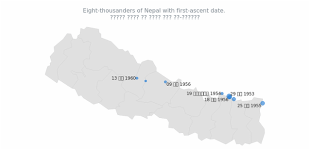 Map with Nepal Localization created by AnyChart Team