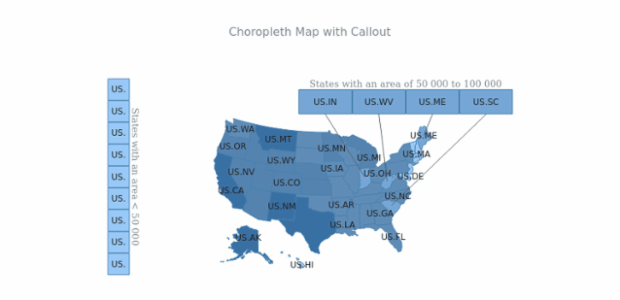 Choropleth Map with Callout created by AnyChart Team
