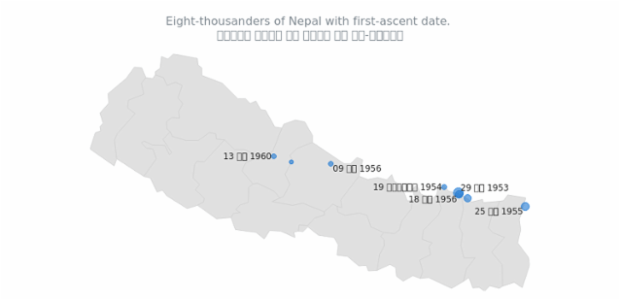 Map with Nepal Localization created by AnyChart Team