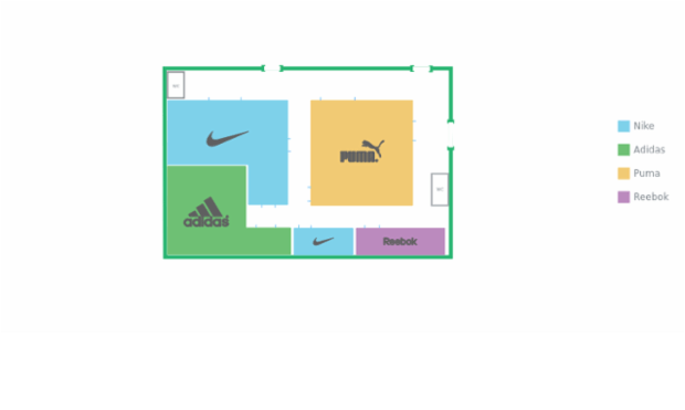 Shop Mall created by AnyChart Team