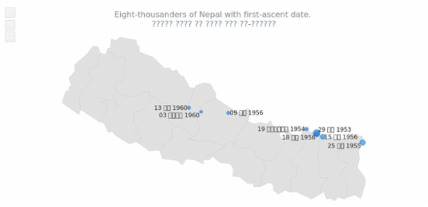 Map with Nepal Localization created by AnyChart Team