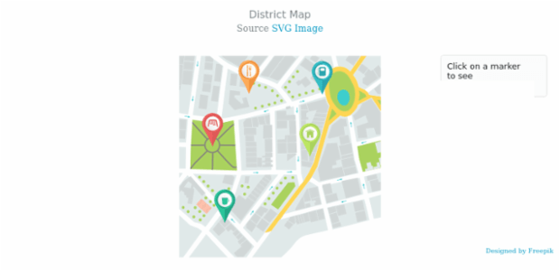 District Map created by AnyChart Team