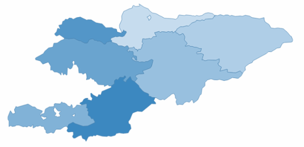 kyrgyzstan created by AnyChart Team