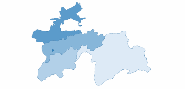 tajikistan created by AnyChart Team