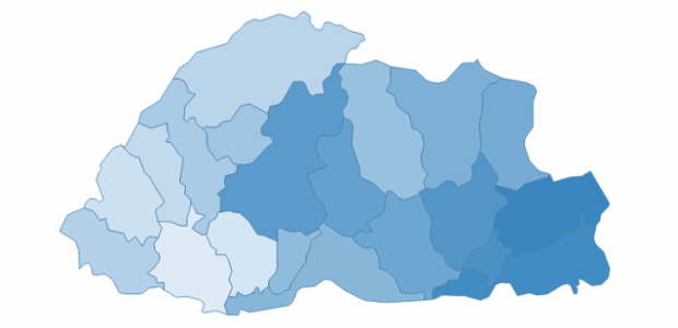 bhutan created by AnyChart Team