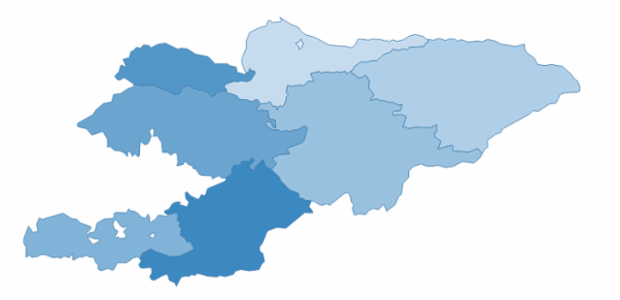 kyrgyzstan created by AnyChart Team