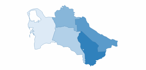 turkmenistan created by AnyChart Team
