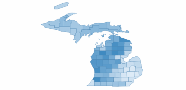 michigan created by AnyChart Team