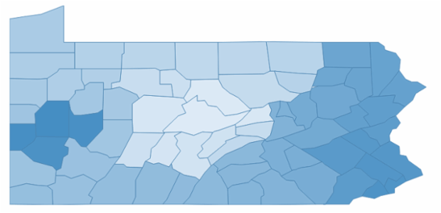 pennsylvania created by AnyChart Team