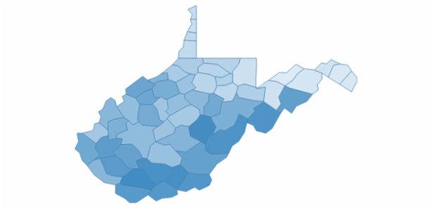 west_virginia created by AnyChart Team
