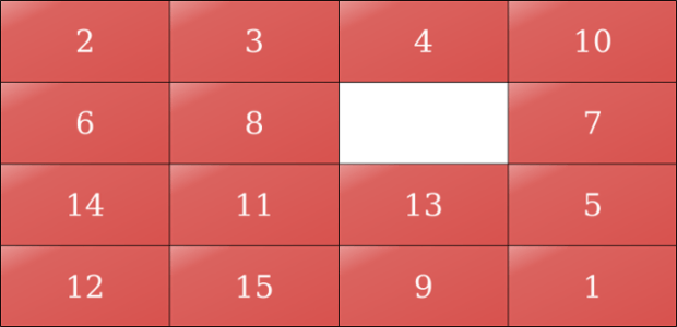 Puzzle 15 created by anonymous