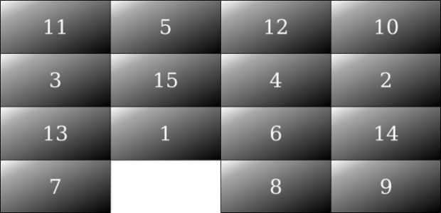 Puzzle 15 created by anonymous