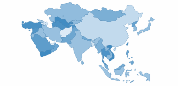 Asia countries created by anonymous